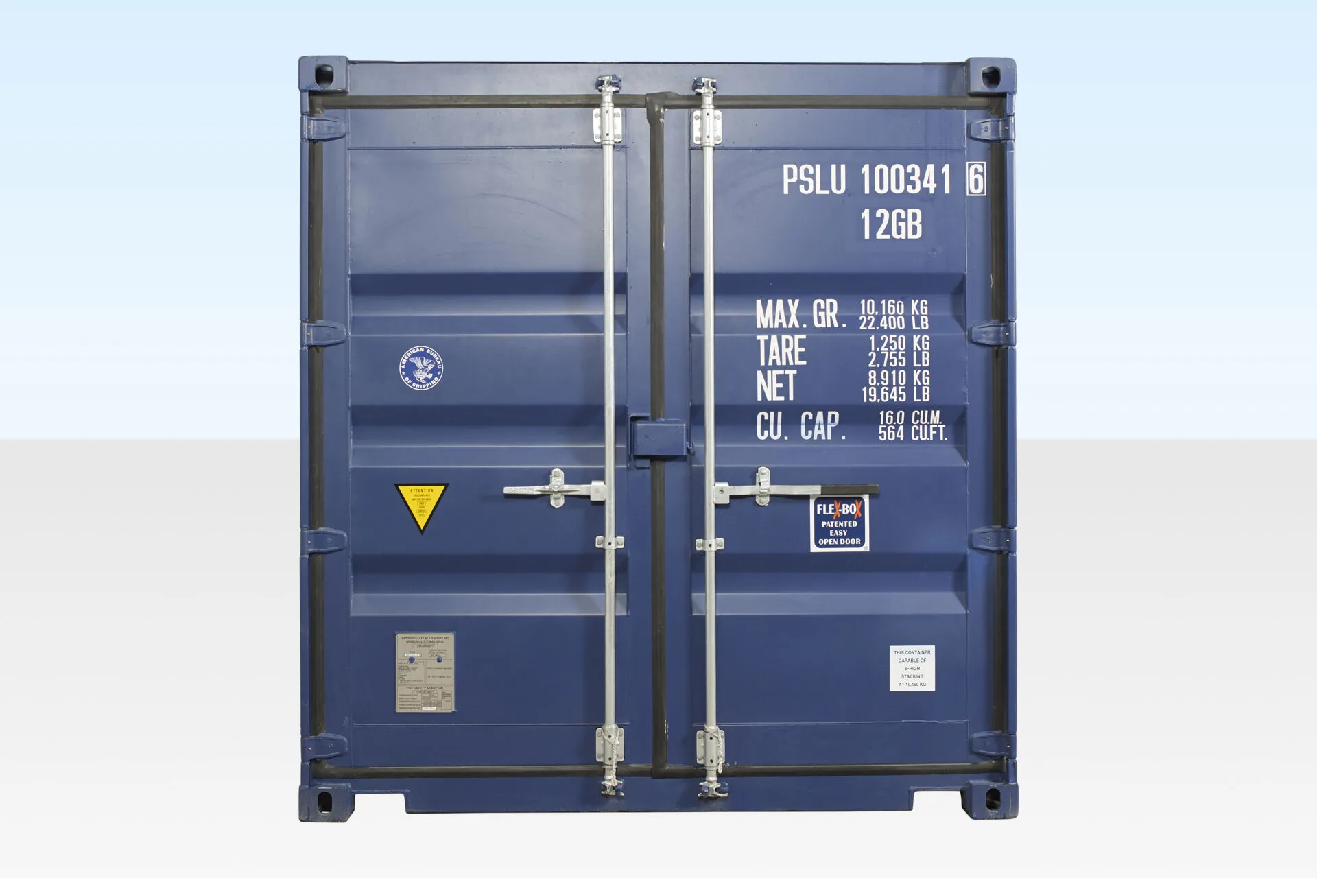 10ft X 8ft Shipping Container – Blue | Delivered United States - Image 5