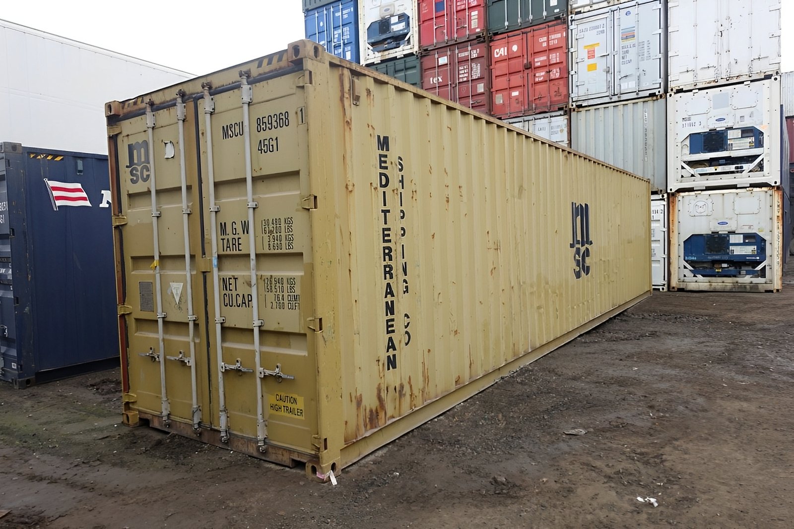 40ft x 8ft Used Shipping Container | High Cube