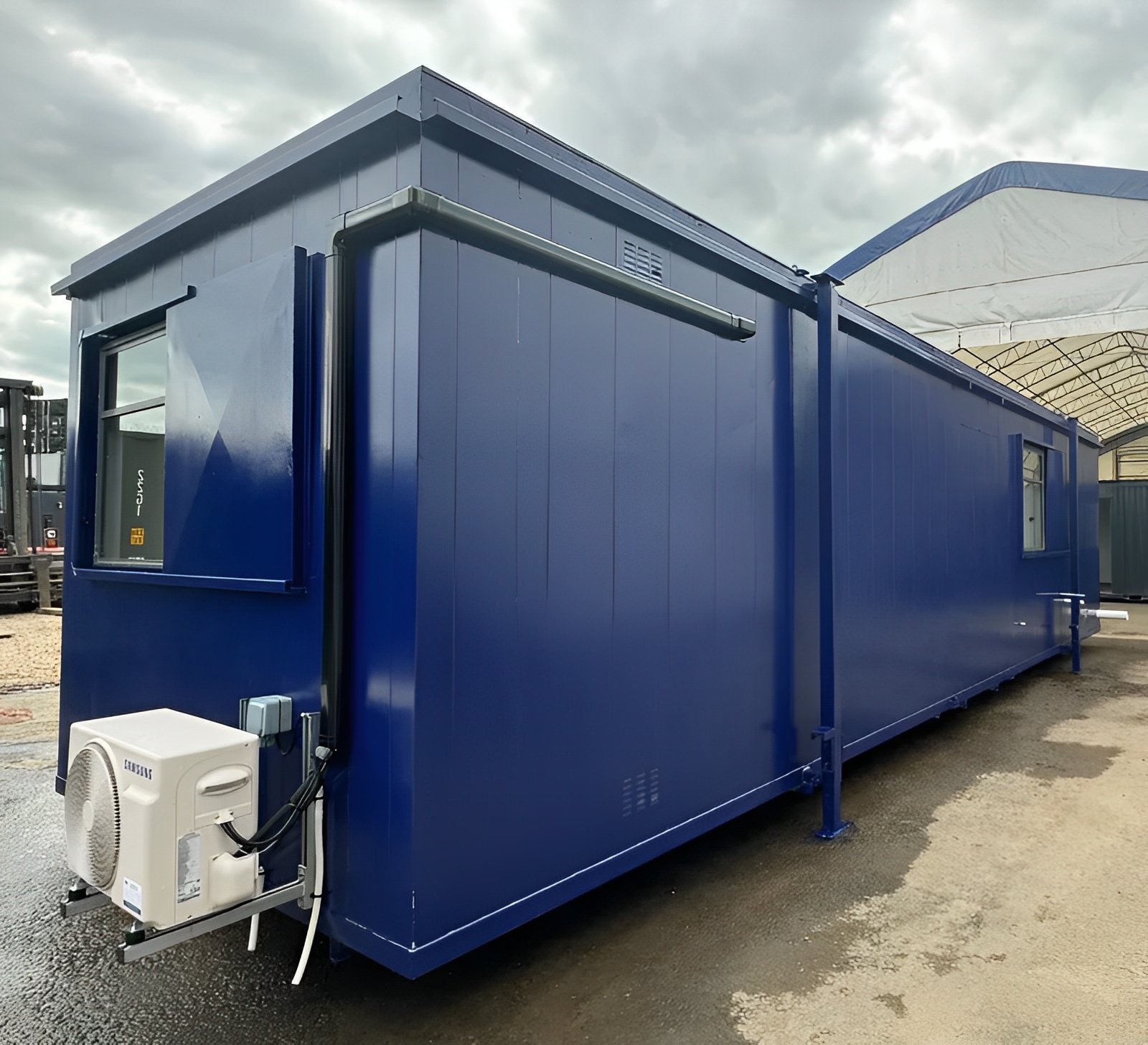 32ft x 10ft Custom Cabin Office | Canteen | 1+1 WC Wash Rooms | Anti-Vandal - Image 4