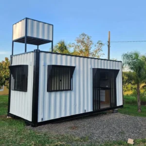 20ft Custom Shipping Container Home | Water Tank
