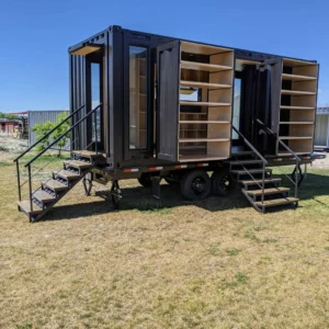 20ft Custom Shipping Shopping Container | On Wheels