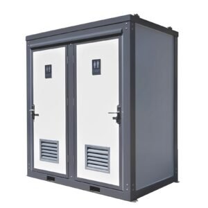 Dual Portable Toilet & Bathroom | Mobile Restroom | Sink 110V