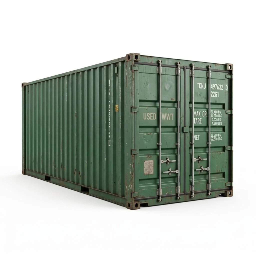 20ft Used Wind & Watertight Container – Used WWT – Green