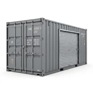 20ft Storage Container with Roll-Up Door – Modified – Gray