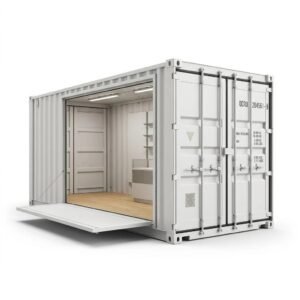 20ft Pop-Up Retail Container – Converted – White