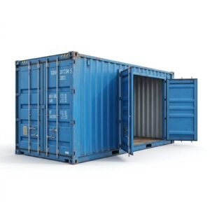 30ft Side Door Container – One-Trip – Blue