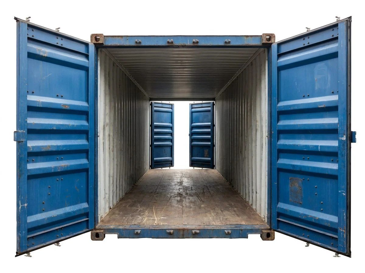 40ft High Cube Double Door Container – Used – Blue