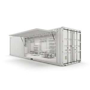 40ft Pop-Up Retail Container – Converted – White